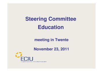 Steering Committee Education