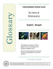 Science Glossary - p-12 - New York State Education Department