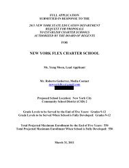 new york flex charter school - p-12 - New York State Education ...