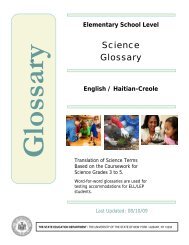 Haitian--Creole - p-12 - New York State Education Department