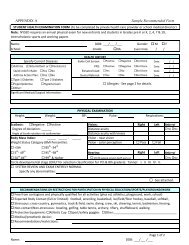 Sample Health Certificate/Appraisal Form - p-12