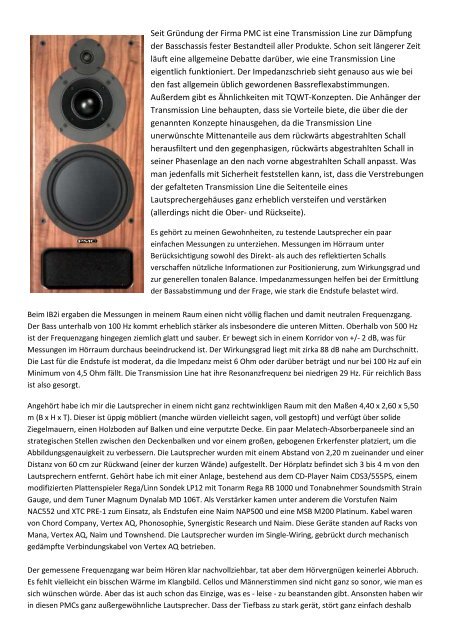 PMC IB2i Lautsprecher - Progressive Audio