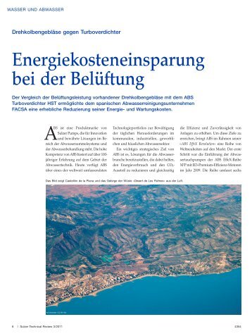 Energiekosteneinsparung bei der Bel