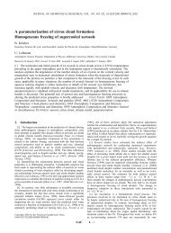 A parameterization of cirrus cloud formation: Homogeneous freezing ...