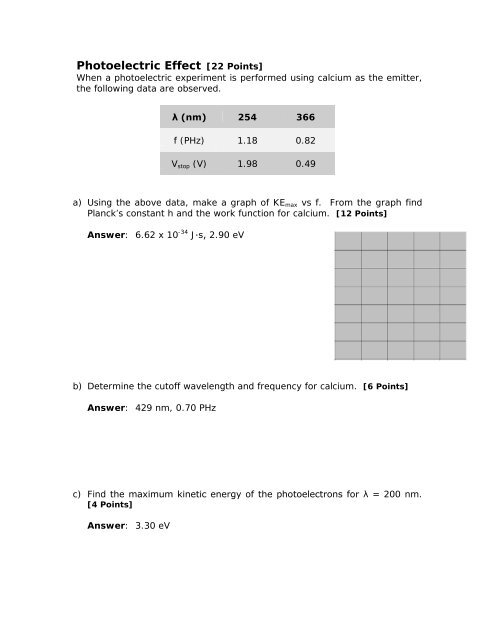 Sample Final Exam