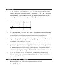 QUICK QUIZZES 1. (c). The largest possible magnitude of the ...