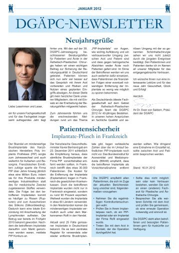 Dr. med. Joachim Graf von Finckenstein Die beliebtesten Eingriffe ...
