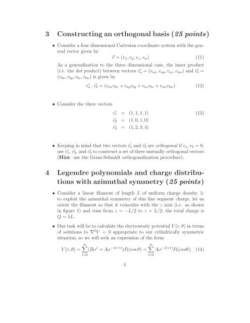 Physics 500: Mathematical Methods (first midterm exam)