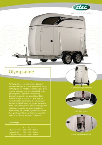 Download hier de Atec Olympialine PDF folder. - Paardentrailer.nl