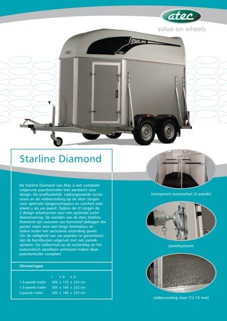 Download hier de Atec Starline Diamond PDF ... - Paardentrailer.nl