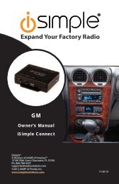 Please click here for the RP5-GM31 instruction manual - PAC Audio