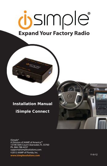 iSimple Connect Installation Manual - PAC Audio