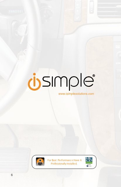 iSimple Connect Installation Manual - PAC Audio