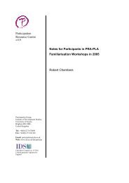 R Chambers - Notes for participants in PRA-PLA course.pdf - PACA