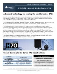 CWCH70 - Corsair Hydro Series H70