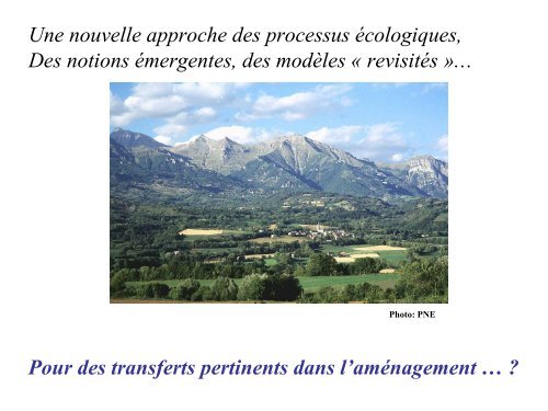 Ecologie du paysage, Fragmentation, Corridorsâ¦