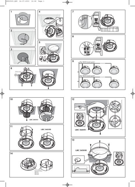 Bosch Modular Ceiling Speakers Mcs 3500 Pacat Co Uk