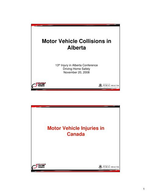 Motor Vehicle Collisions in Alberta