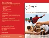 ACICR Brochure - Alberta Centre for Injury Control & Research