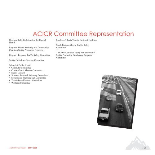 ACICR 2007 -2008 Annual Report - Alberta Centre for Injury Control ...