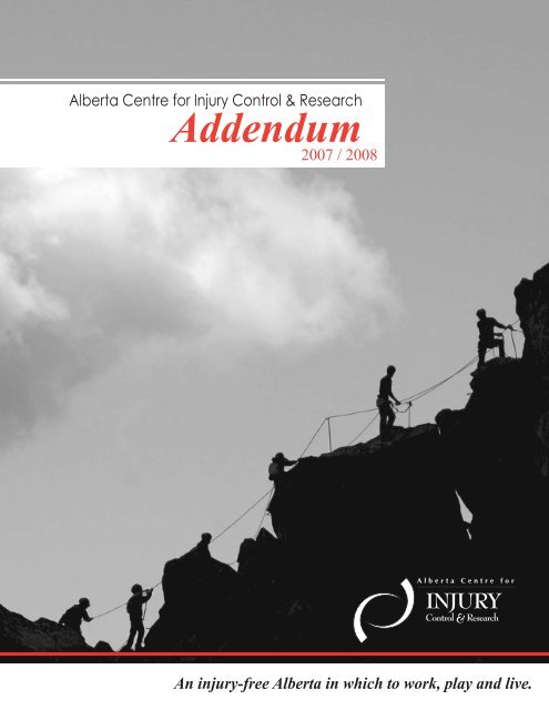 ACICR 2007 -2008 Annual Report Addendum - Alberta Centre for ...