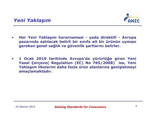 Standardizasyonda AvrupalÄ± TÃ¼keticinin sesi - ANEC