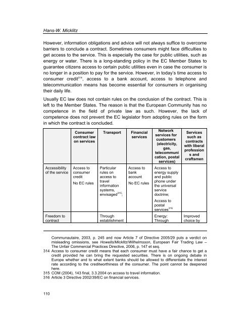 Services Standards: Defining the Core Consumer Elements ... - ANEC