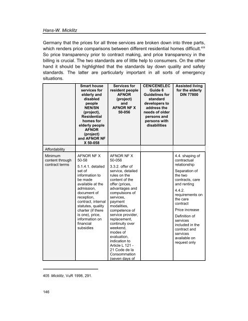 Services Standards: Defining the Core Consumer Elements ... - ANEC