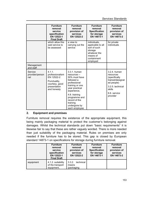 Services Standards: Defining the Core Consumer Elements ... - ANEC