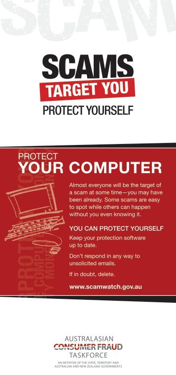 Scams target you: Protect your computer.pdf - SCAMwatch