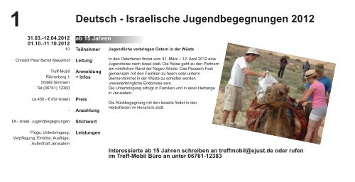 FREIZE II TEN - Evangelischen Jugend im Kirchenkreis Simmern ...