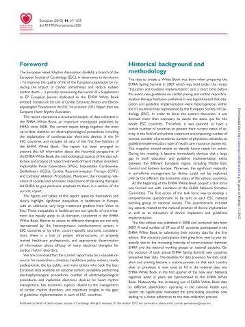 Foreword Historical background and methodology