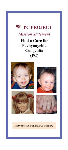 Patients - Pachyonychia Congenita Project