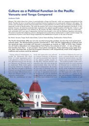 Culture as a Political Function in the Pacific: Vanuatu and Tonga ...