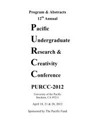 purcc 2012 - University of the Pacific