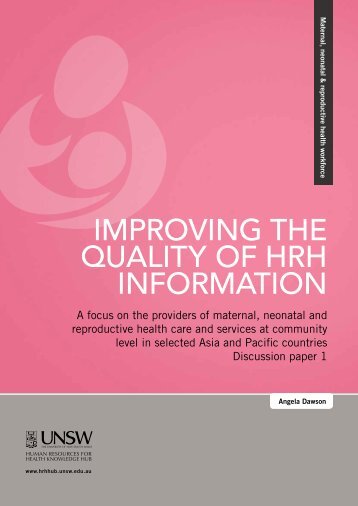 improving the quality of hrh information - HRH Knowledge Hub ...