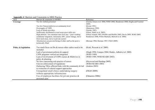 Human Resources for Health in Maternal, Neonatal and - HRH ...