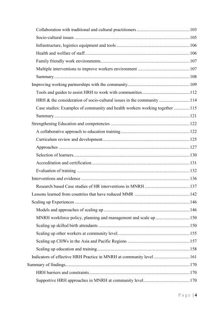 Human Resources for Health in Maternal, Neonatal and - HRH ...