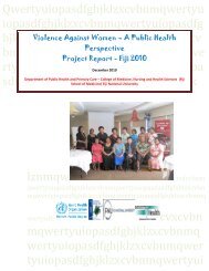 Project Report â Fiji 2010 - Pacific Health Voices