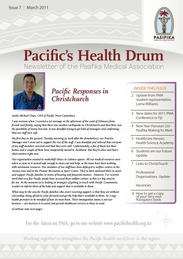 Pacific Responses in Christchurch - Pacific Health Voices