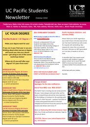 UC Pacific Students Newsletter - Pacific Health Voices