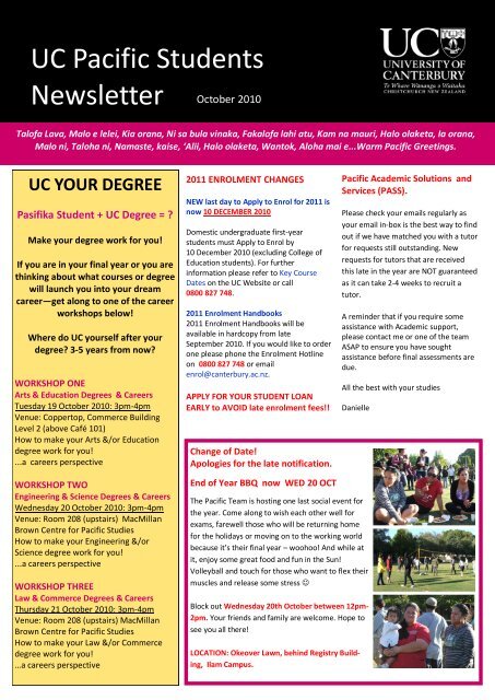 UC Pacific Students Newsletter - Pacific Health Voices