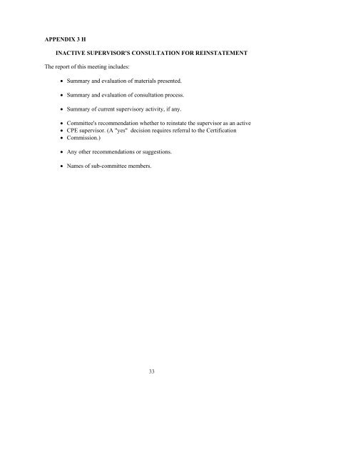 Certification Commission Policy and Procedure Manual