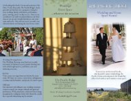 The Pacific Ridge Wedding Brochure - Pacific Unitarian Church