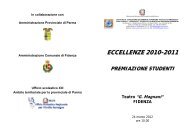 foglio di sala contenente l'elenco degli studenti premiati - Paciolo-D ...