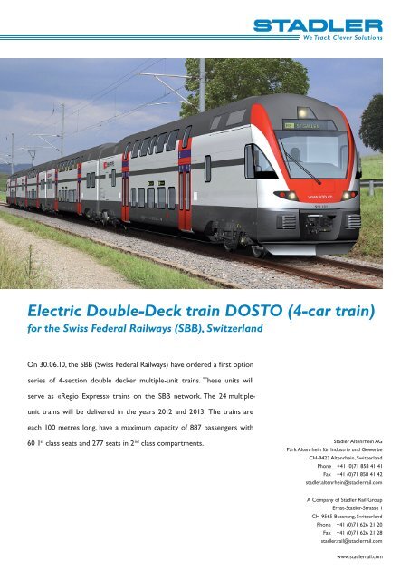 Electric Double-Deck train DOSTO (4-car train)