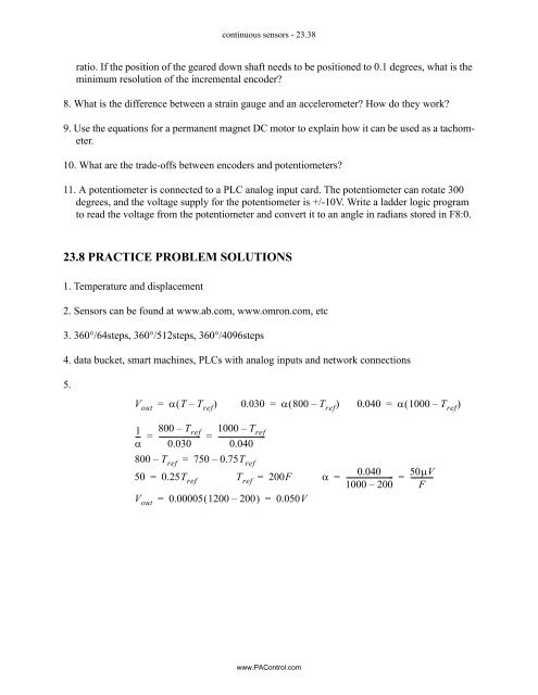 Automating Manufacturing Systems - Process Control and ...