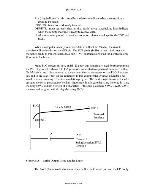 Automating Manufacturing Systems - Process Control and ...