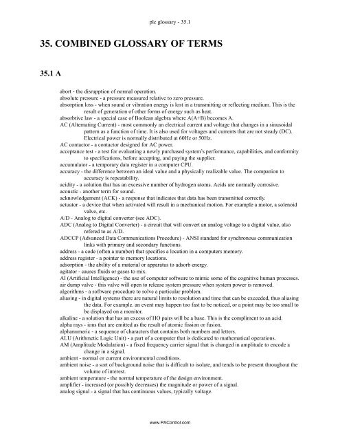 Automating Manufacturing Systems - Process Control and ...