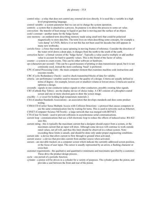 Automating Manufacturing Systems - Process Control and ...